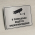 Табличка «Видеонаблюдение» из ПВХ с информационной пиктограммой