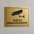 Табличка «Видеонаблюдение» из ПВХ с информационной пиктограммой
